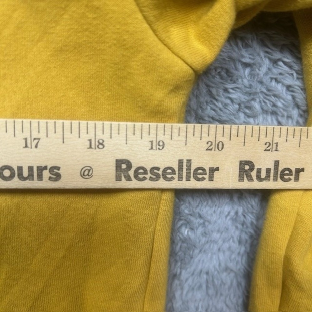 North Face Half Dome Hoodie‎ Womens M Yellow Full Zip Hooded Sweatshirt *SPOTS - Picture 14 of 16